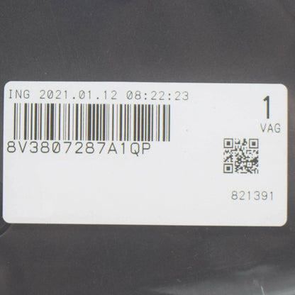 NEW AUDI A3 8PA FRONT BUMPER LICENSE PLATE HOLDER 8V3807287A 1QP