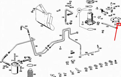 NEW MERCEDES-BENZ S W109 FUEL PUMP BRACKET A1084700281 ORIGINAL