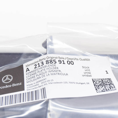 NEW MERCEDES-BENZ E W213 FRONT BUMPER LICENSE PLATE BRACKET A2138859100 ORIGINAL