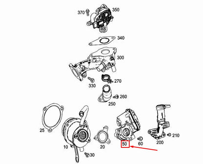 NEW MERCEDES-BENZ A V177 EGR VALVE A6081401500 ORIGINAL