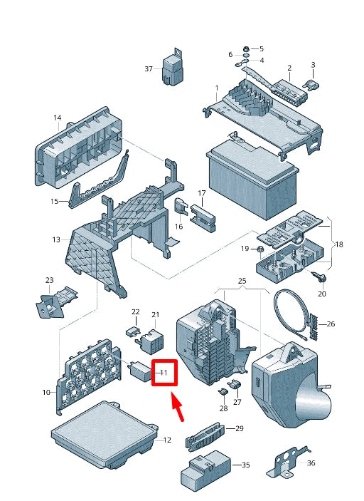 NEW AUDI A1 MK1 FUEL PUMP RELAY UNIT 4H0951253C ORIGINAL