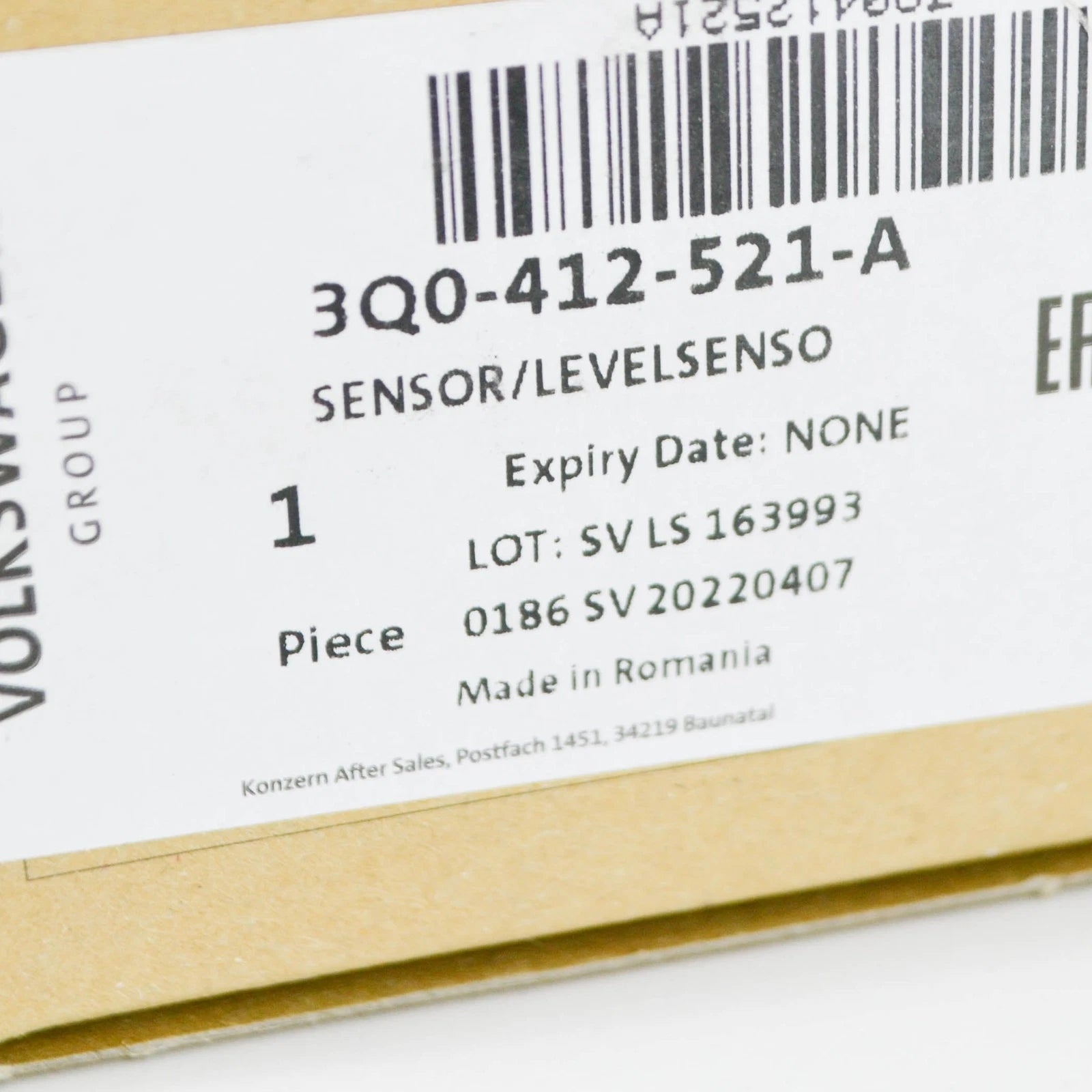 NEW VOLKSWAGEN PASSAT 3G FRONT LEFT HEIGH LEVEL SENSOR W POLE 3Q0412521A