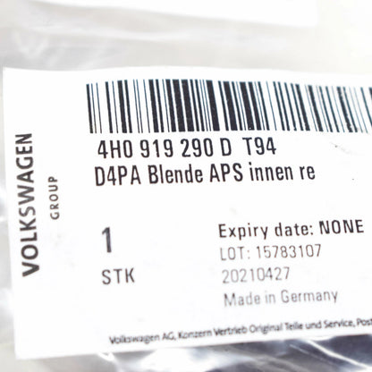 NEW AUDI A8 4H FRONT BUMPER RIGHT INNER PDC SENSOR HOLDER 4H0919290DT94 ORIGINAL