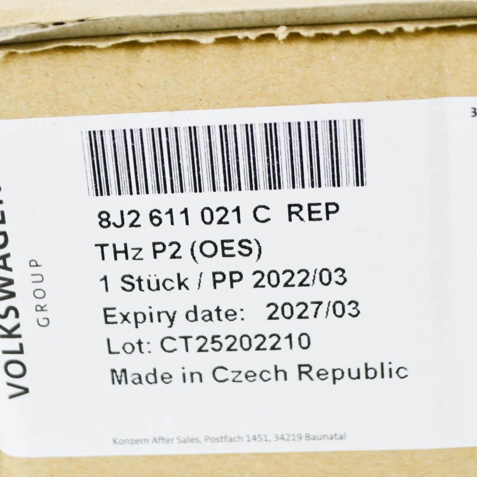 NEW AUDI TT 8J TANDEM BRAKE MASTER CYLINDER RHD 8J2611021CREP ORIGINAL