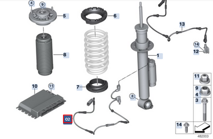 new bmw 5 g30 adapter cable vdc rear left 37106869521 original