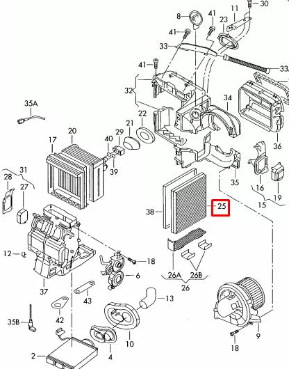 NEW VW POLO 6R CABIN INTERIOR AIR FILTER 6Q0820367B