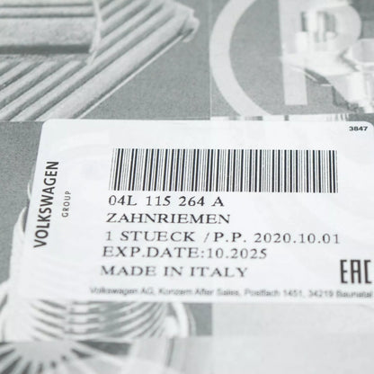 NEW AUDI A3 CABRIO 8V ENGINE TIMING BELT 04L115264A ORIGINAL