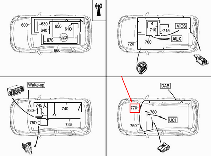 new mercedes-benz b w246 digital radio wiring harness a2465407300 original