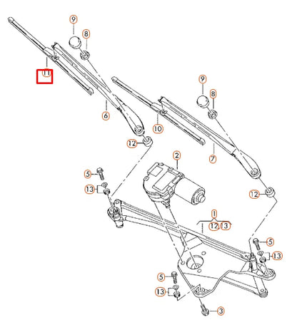 NEW AUDI A8 4E FRONT WINDSCREEN WIPER BLADES SET AERO LHD 4E0998002