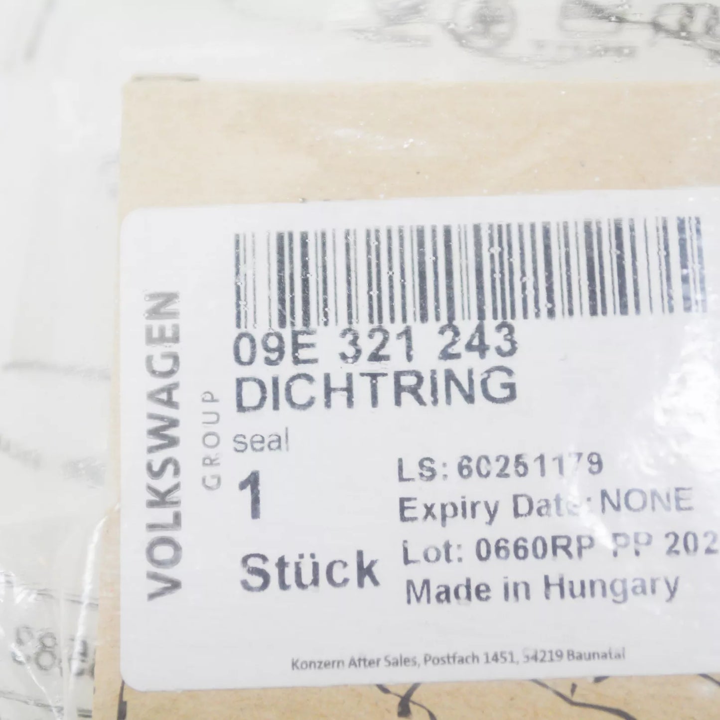 NEW AUDI A6 AVANT C6 TRANSMISSION OIL PUMP SEAL 09E321243 ORIGINAL