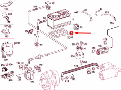 NEW MERCEDES-BENZ ML W164 BATTERY FASTENING RAIL A2516160018 ORIGINAL