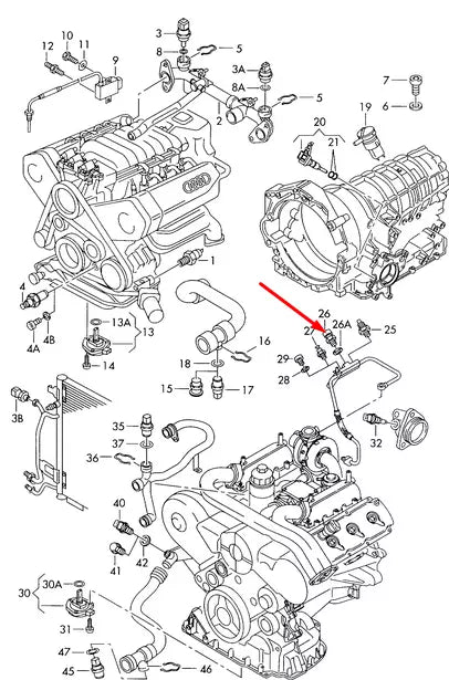 NEW AUDI Q7 4L OIL TEMPERATURE SENSOR 059919563 4.2 TDI