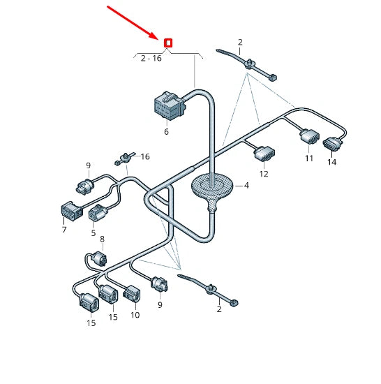 NEW VW TRANSPORTER VI T6 ADDITIONAL HEATER WIRING HARNESS 7E0971478HB