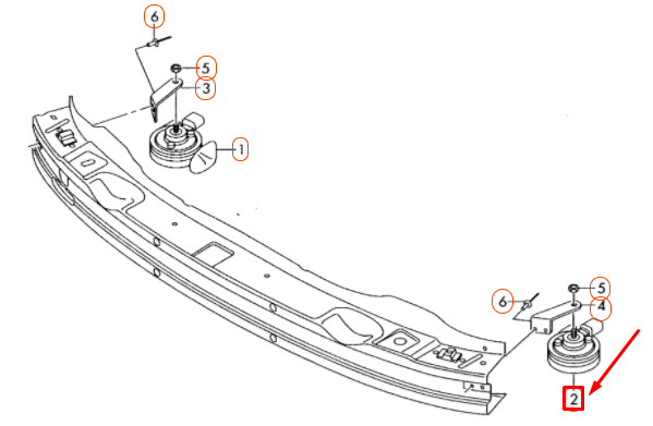 NEW AUDI A4 B8 LEFT SIDE FANFARE 8T0951223 ORIGINAL