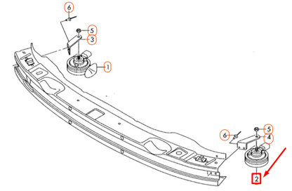 NEW AUDI A4 B8 LEFT SIDE FANFARE 8T0951223 ORIGINAL