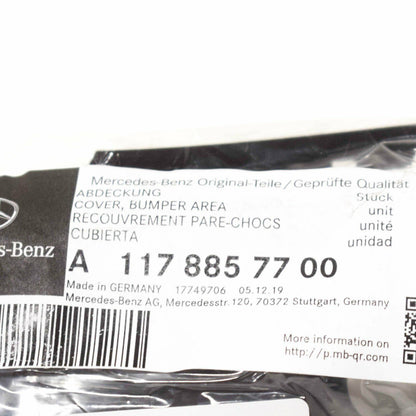 NEW MB CLA C117 FRONT BUMPER LEFT CENTRAL OUTSIDE COVER A1178857700 ORIGINAL