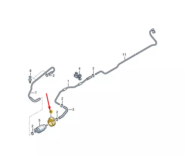 NEW VW TRANSPORTER VI T6 FUEL METERING PUMP BRACKET 7E0813549