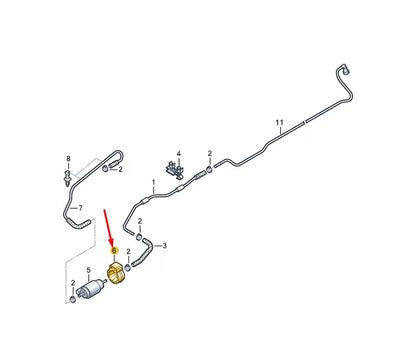 NEW VW TRANSPORTER VI T6 FUEL METERING PUMP BRACKET 7E0813549