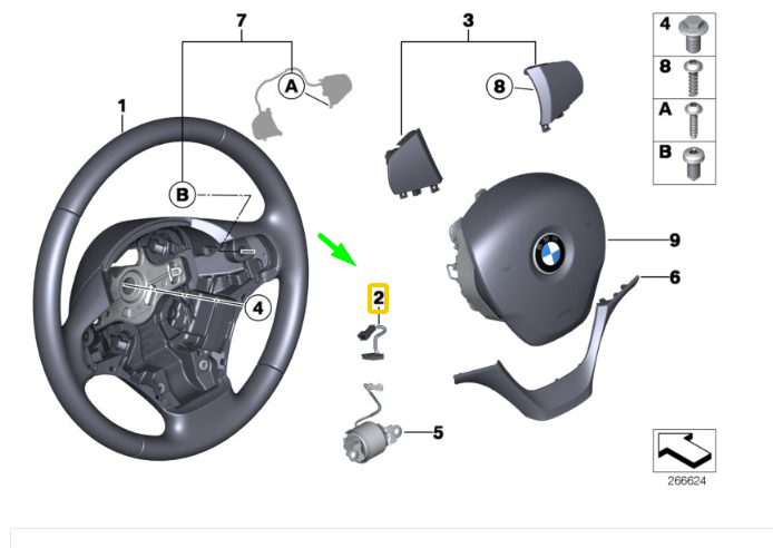 new bmw 1 f20 steering wheel connecting line 32309483018 9483018 original