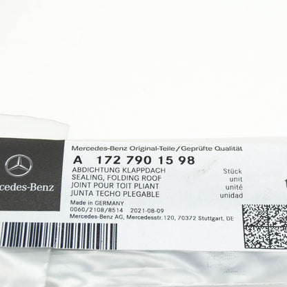 new mercedes-benz slk r172 left folding roof sealing a1727901598 original
