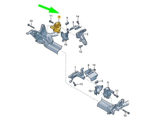 NEW AUDI A6 C7 RIGHT ENGINE HYDRO-MOUNTING 4G0199381PM ORIGINAL