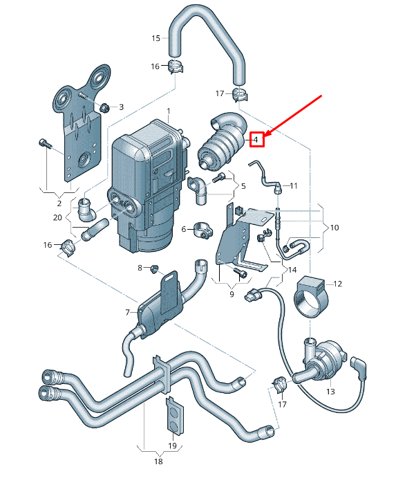 new audi q2 ga air intake silencer 5q0898144 original