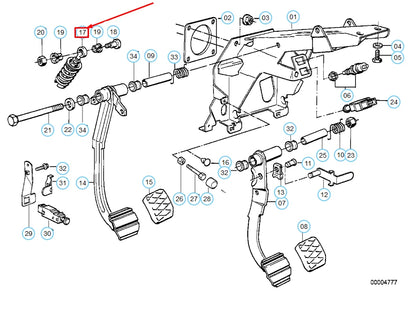 NEW BMW 5 E34 CLUTCH PEDAL SPRING 35311152540 1152540 ORIGINAL