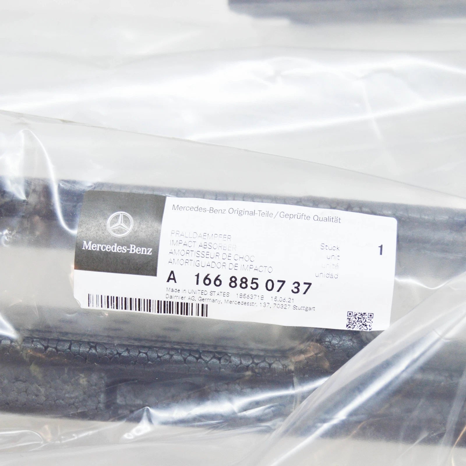 NEW MERCEDES-BENZ M-CLASS W166 FRONT BUMPER ABSORBER FOAM A1668850737 ORIGINAL