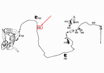 new mercedes-benz a w177 fuel line a2474701064 original