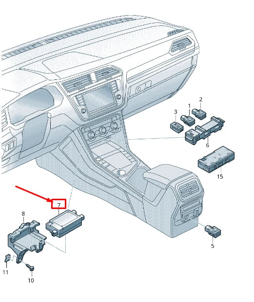 NEW AUDI Q2 GA USB CONTROL UNIT 5G0035953D ORIGINAL