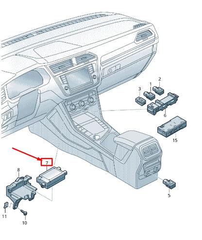 NEW AUDI Q2 GA USB CONTROL UNIT 5G0035953D ORIGINAL