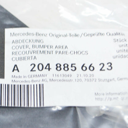 NEW MERCEDES-BENZ C W204 REAR BUMPER LEFT CASING A2048856623 ORIGINAL