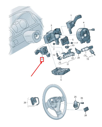 NEW AUDI A3 SPORTBACK 8P LEFT INDICATOR STALK SWITCH 1K0953513E9B9 ORIGINAL