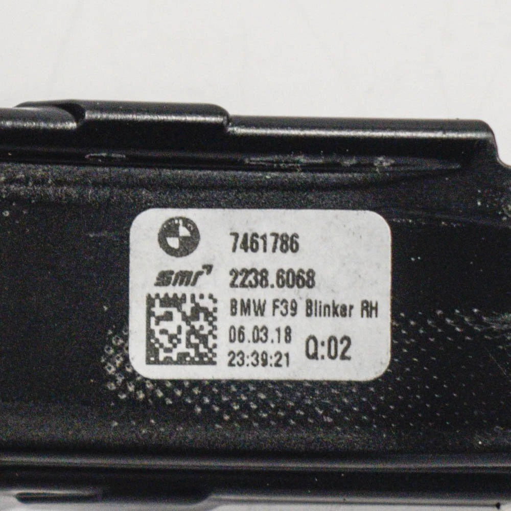 NEW BMW X2 F39 WING MIRROR TURN SIGNAL RIGHT 63137461786 7461786 ORIGINAL