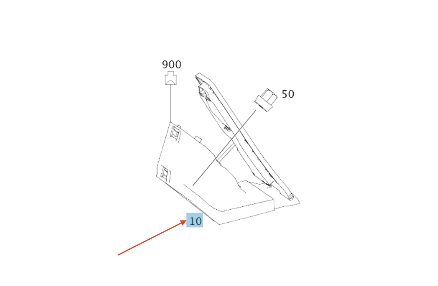 NEW MERCEDES-BENZ GLC COUPE C253 ACCELERATOR PEDAL LHD A2533000004 ORIGINAL