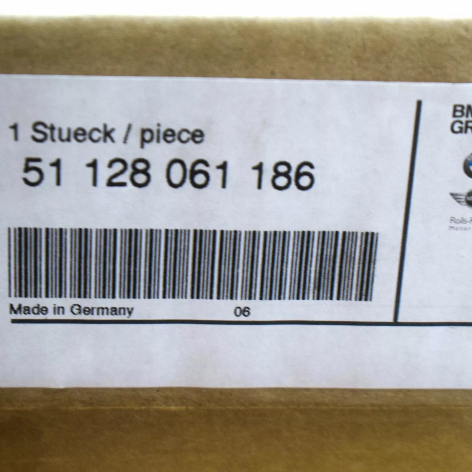 NEW BMW 7 G11 G12 REAR M RIGHT EXHAUST COVERING TRIM 51128061186 ORIGINAL