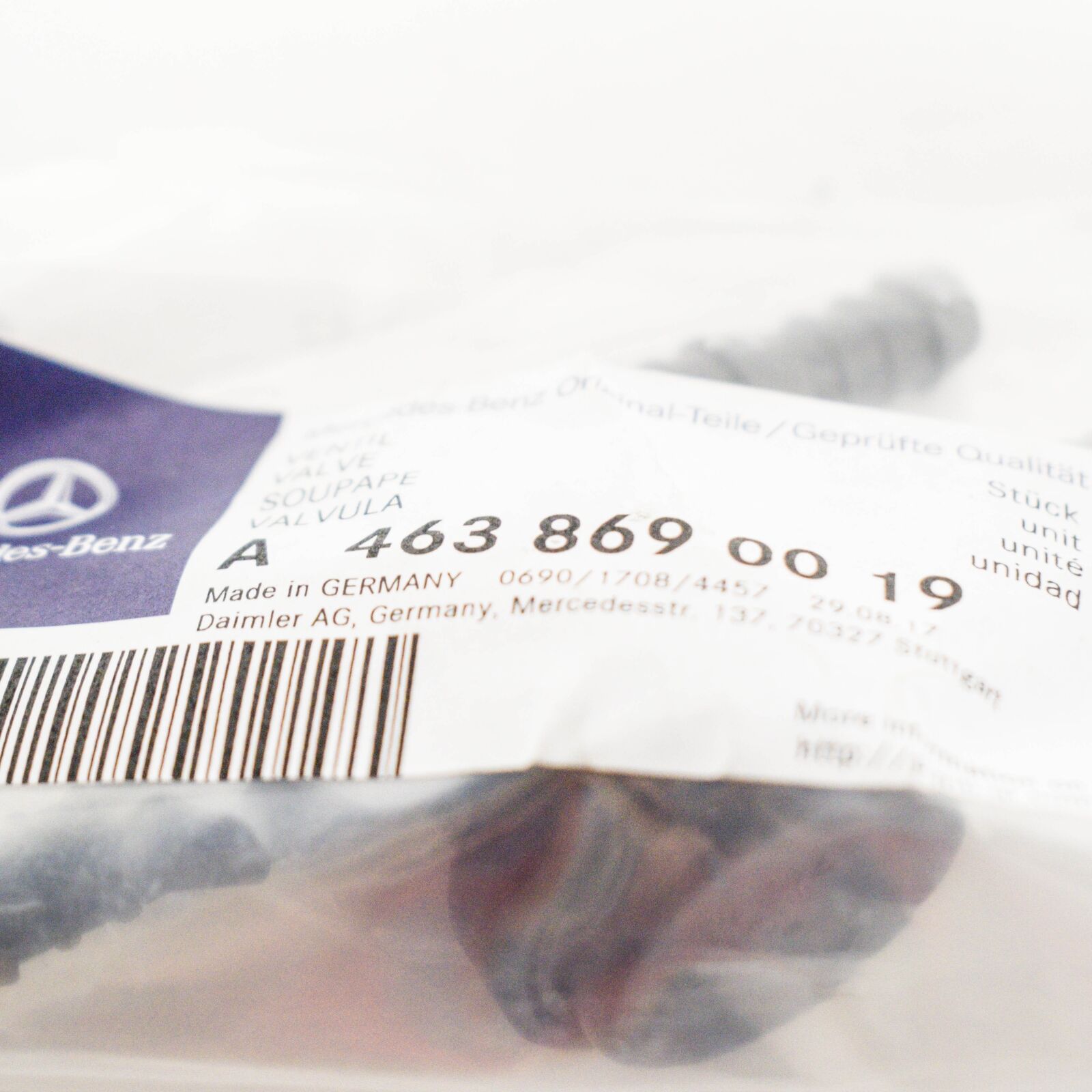 NEW MERCEDES-BENZ G-CLASS W463 HEADLIGHT WASHER VALVE A4638690019 ORIGINAL