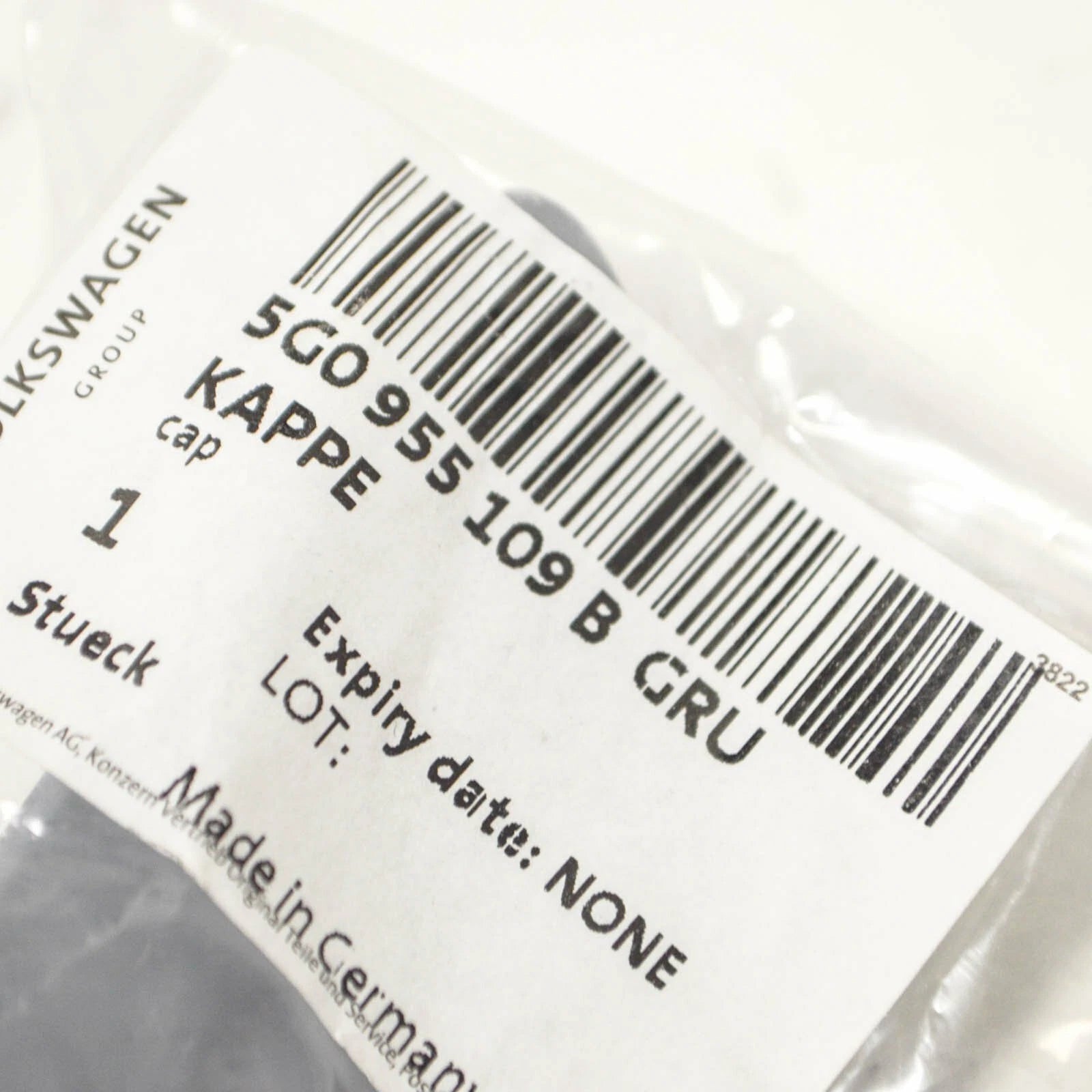 NEW VW GOLF MK7 R FRONT LEFT HEADLIGHT WASHER COVER CAP 5G0955109BGRU ORIGINAL