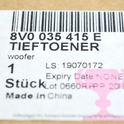 NEW AUDI A3 RS3 SPORTBACK 8V FRONT DOOR LOUDSPEAKER BASS 8V0035415E ORIGINAL