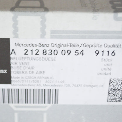 NEW MERCEDES-BENZ E W212 CENTER CONSOLE REAR AIR VENT A21283009549116 ORIGINAL