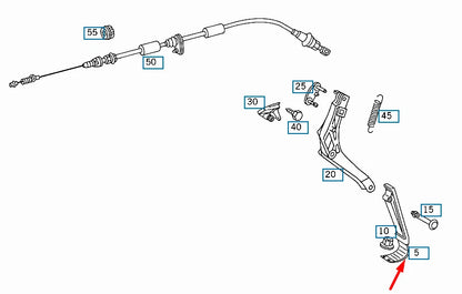 NEW MERCEDES-BENZ SL R129 THROTTLE PEDAL COVER A1703000004