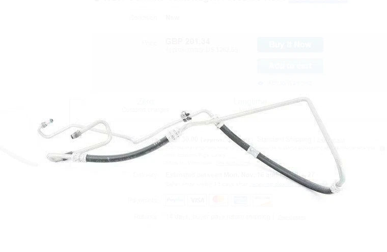 NEW VOLKSWAGEN BEETLE A5 POWER STEERING PRESSURE HOSE 5C0422893BJ ORIGINAL