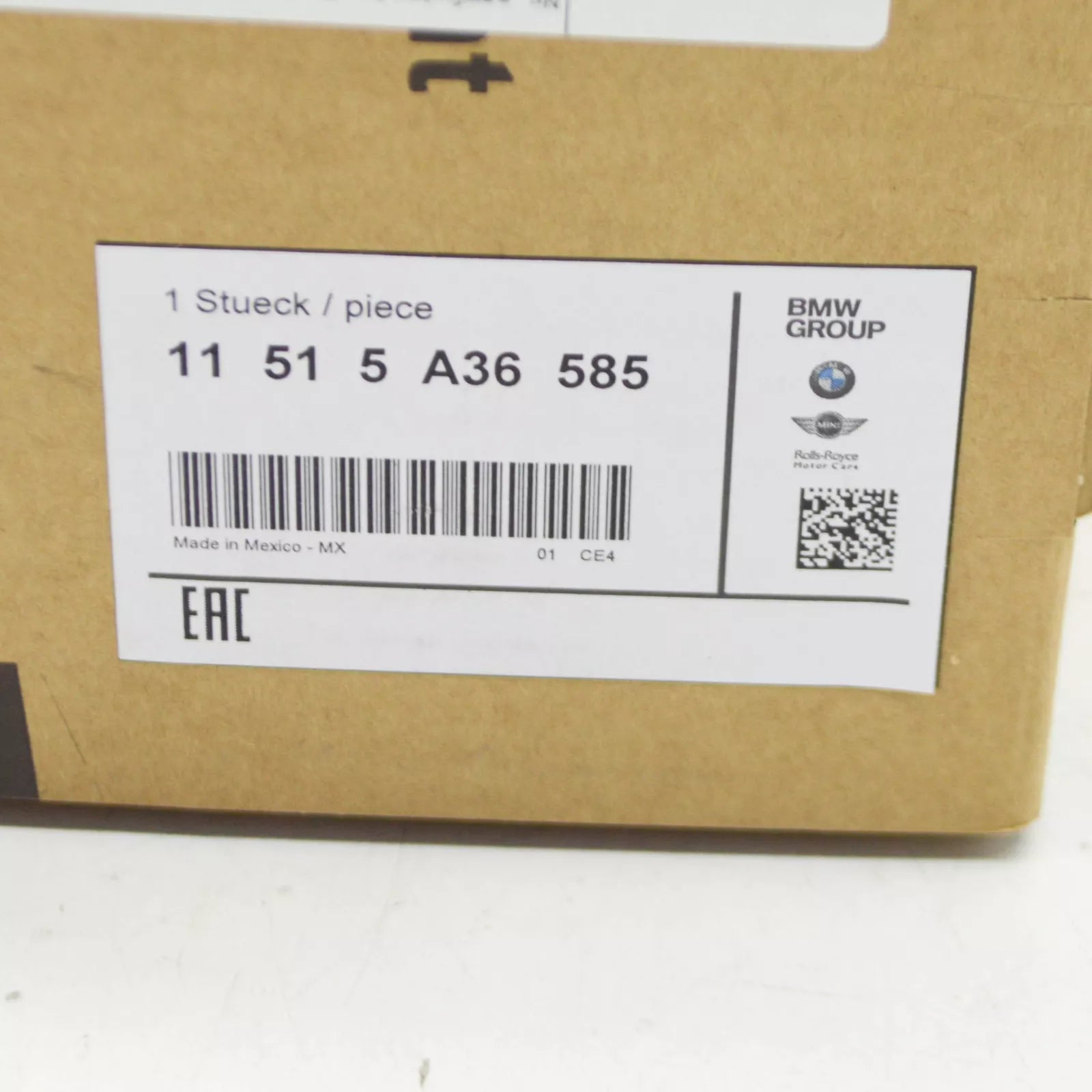 NEW BMW 1 F20 ADDITIONAL WATER PUMP 11515A36585 ORIGINAL