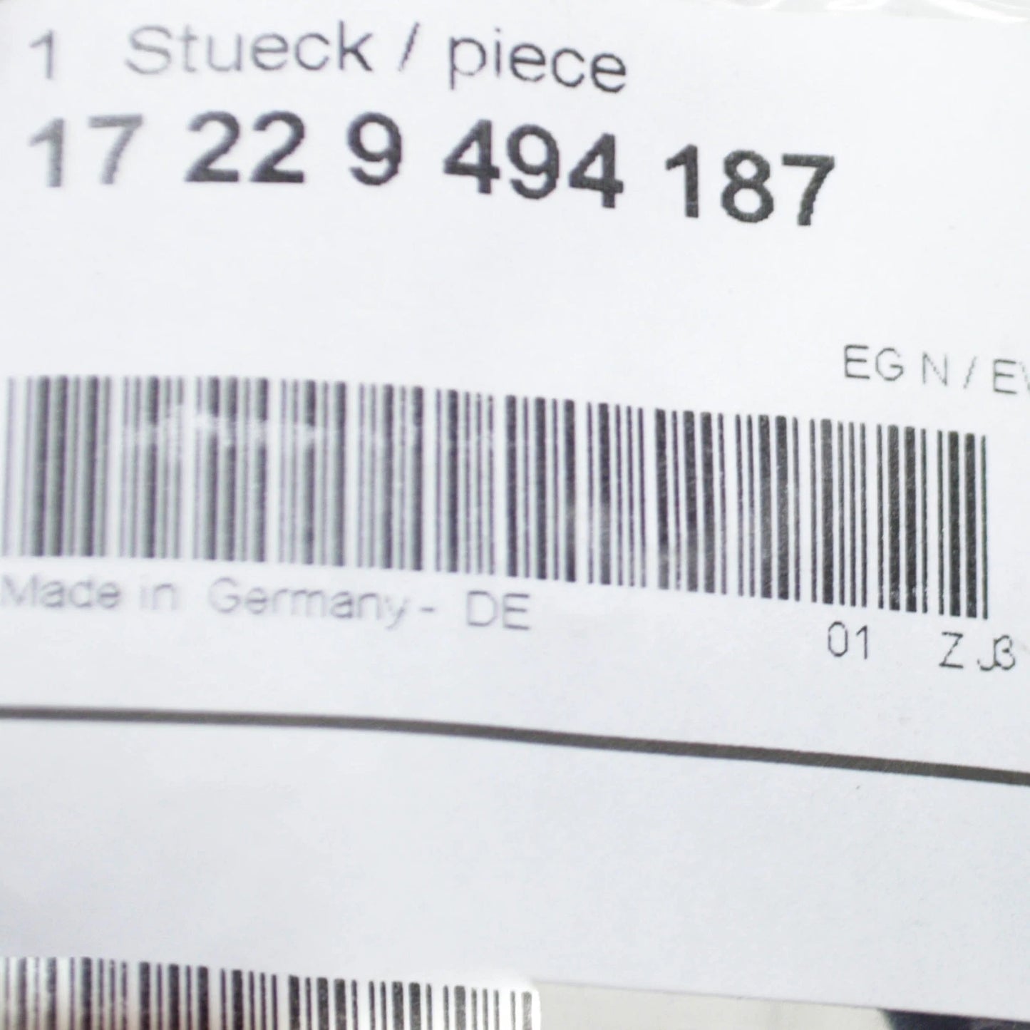 NEW BMW 5 G30 OIL COOLER LINE BRACKET 17229494187 ORIGINAL