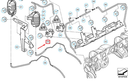 NEW BMW 3 E90 PRESSURE CONVERTER 11747626350 7626350 ORIGINAL