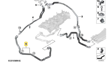 NEW BMW X5 G05 POWER ELECTRICS FUEL RETURN LINE 17129894774 ORIGINAL