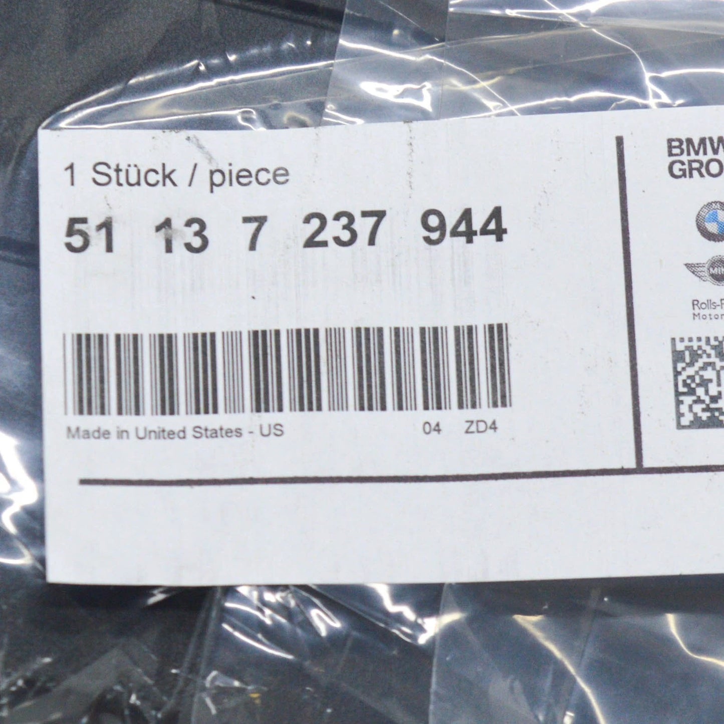 NEW BMW X3 F25 FRONT LICENSE NUMBER PLATE HOLDER 51137237944 ORIGINAL