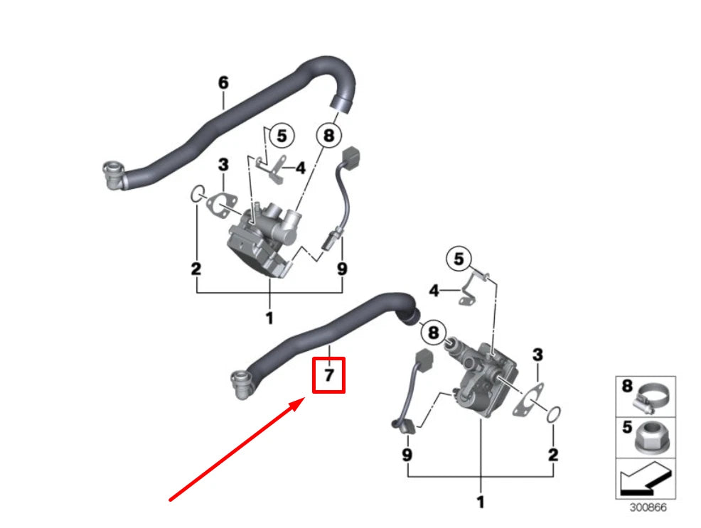 NEW BMW 5 E60 IDLE ACTUATOR CABLE 13417837712 7837712 ORIGINAL