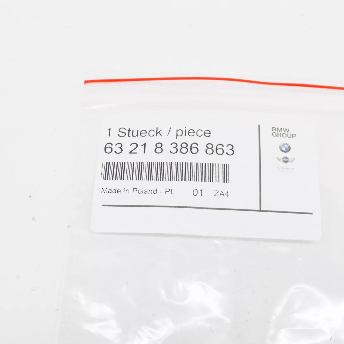 NEW BMW 5 E39 REAR RIGHT TAIL LIGHT GASKET SEAL 63218386863 ORIGINAL