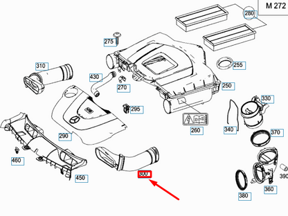 NEW MERCEDES-BENZ GLK X204 LEFT SIDE AIR INTAKE DUCT A2720902982 ORIGINAL